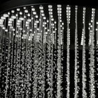 Colonne de douche multifonctions 3 voies thermostatique en laiton – Noir