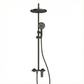 Colonne de douche multifonctions 3 voies thermostatique en laiton – Noir