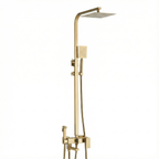 Colonne de douche 4 en 1 avec robinet bidet – Or brossé